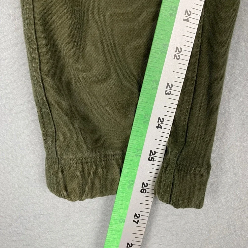 Athleta Farallon Jogger Cotton Joggers Pants Womens Medium Olive Green